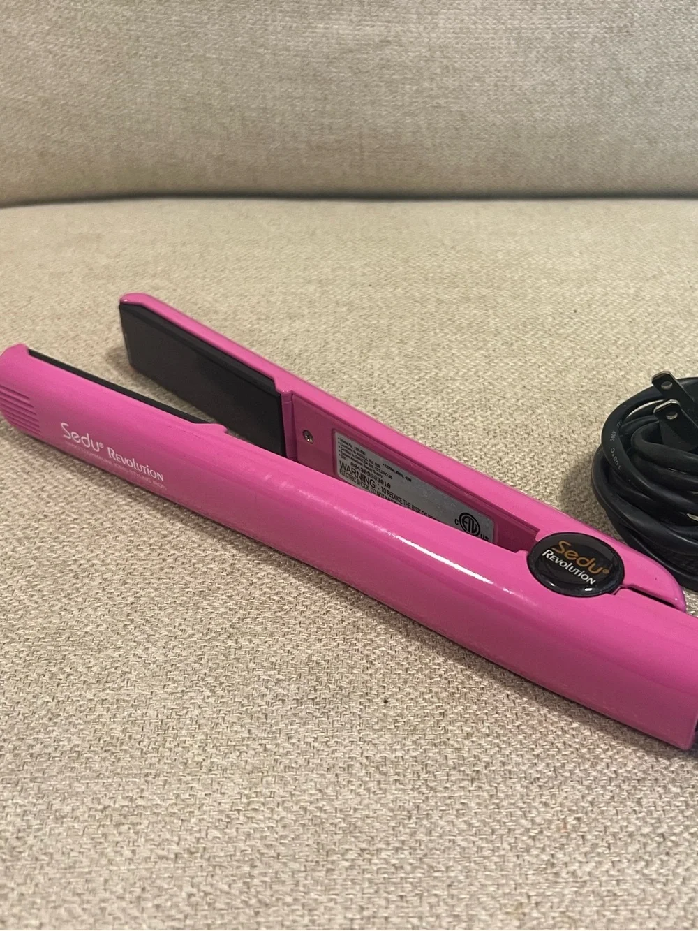 Sedu Revolution Nano Tourmaline Ionic Flat Iron Hair Straightener – Pink